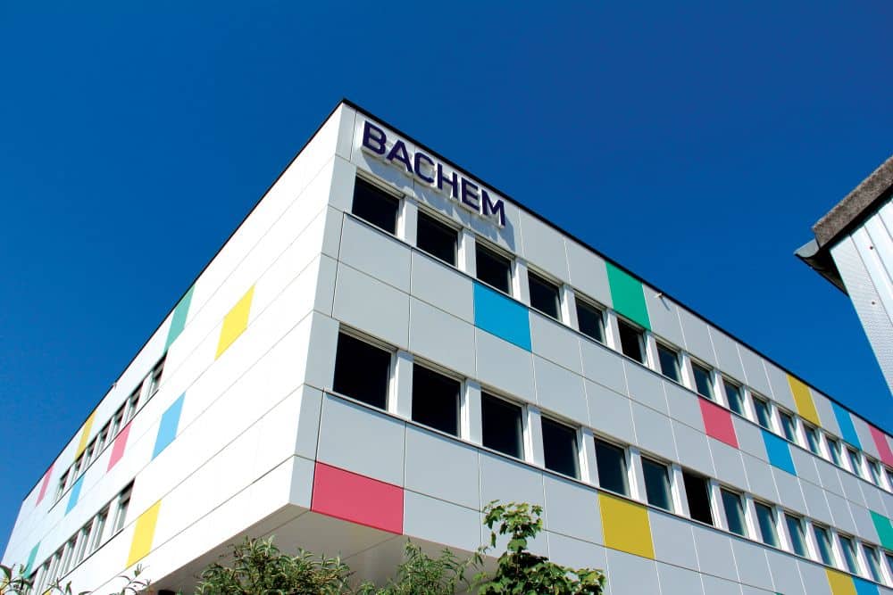 Bachem building at the Bubendorf manufacturing site