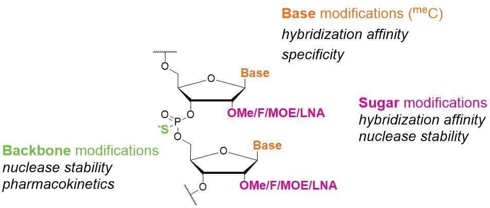 Strategies of chemical modification for oligonucleotides